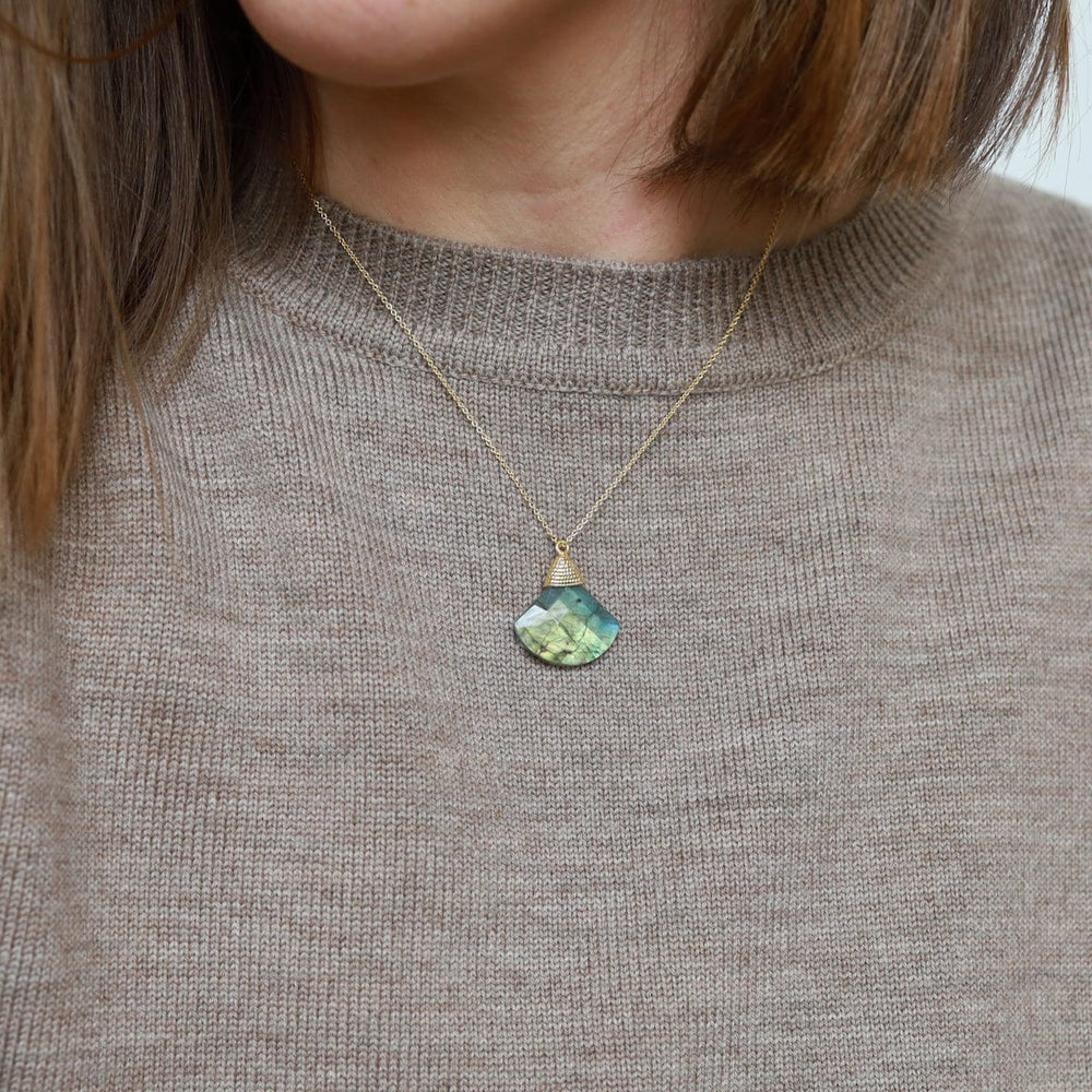 
                  
                    NKL-GF Labradorite Fan Necklace
                  
                