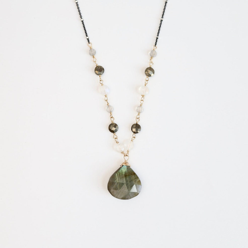 
                      
                        NKL-GF Large Labradorite Drop Necklace
                      
                    