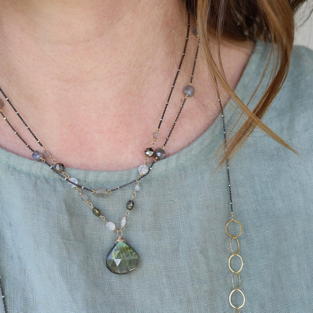 
                      
                        NKL-GF Large Labradorite Drop Necklace
                      
                    