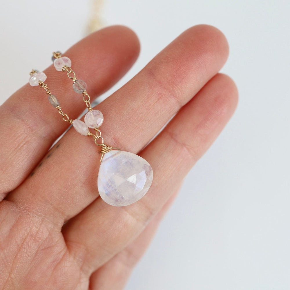 
                  
                    NKL-GF Large Rainbow Moonstone Drop Necklace
                  
                