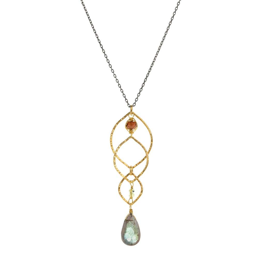 NKL-GF Layered Labradorite Pendant