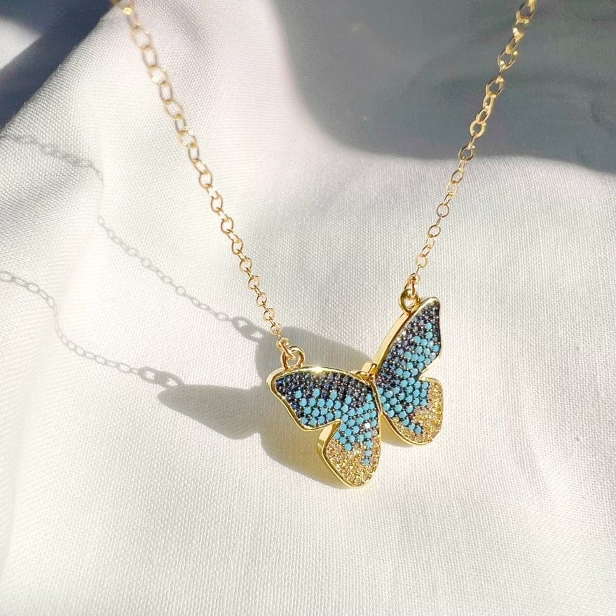 
                  
                    NKL-GF Maya Pavé Butterfly Necklace Gold Filled
                  
                