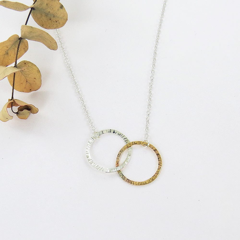 NKL-GF MIXED DOUBLE RING NECKLACE