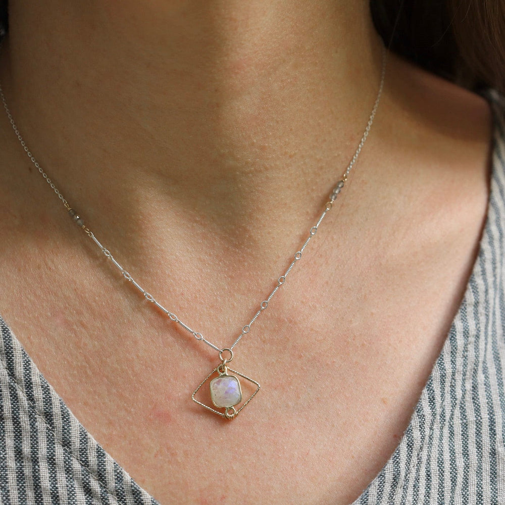 
                      
                        NKL-GF Moonstone Frame Necklace
                      
                    