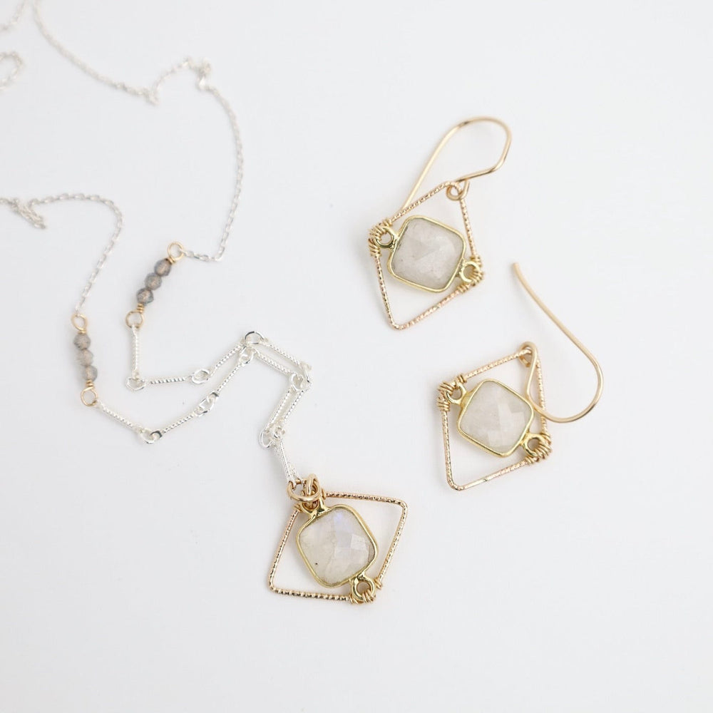 
                      
                        NKL-GF Moonstone Frame Necklace
                      
                    