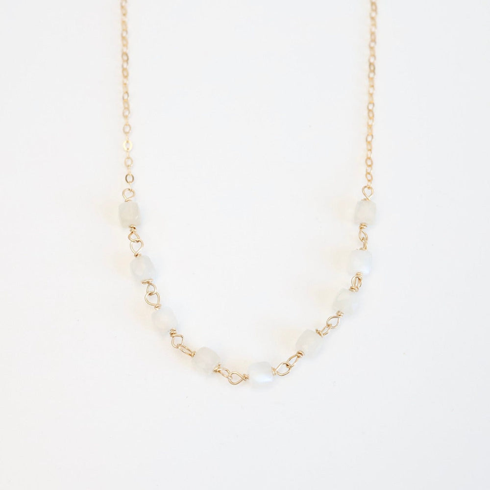 
                      
                        NKL-GF Moonstone Handmade Bead Chain Necklace
                      
                    