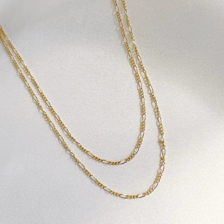 
                  
                    NKL-GF Novia Dainty Figaro Layering Chain Necklace Gold Fill
                  
                