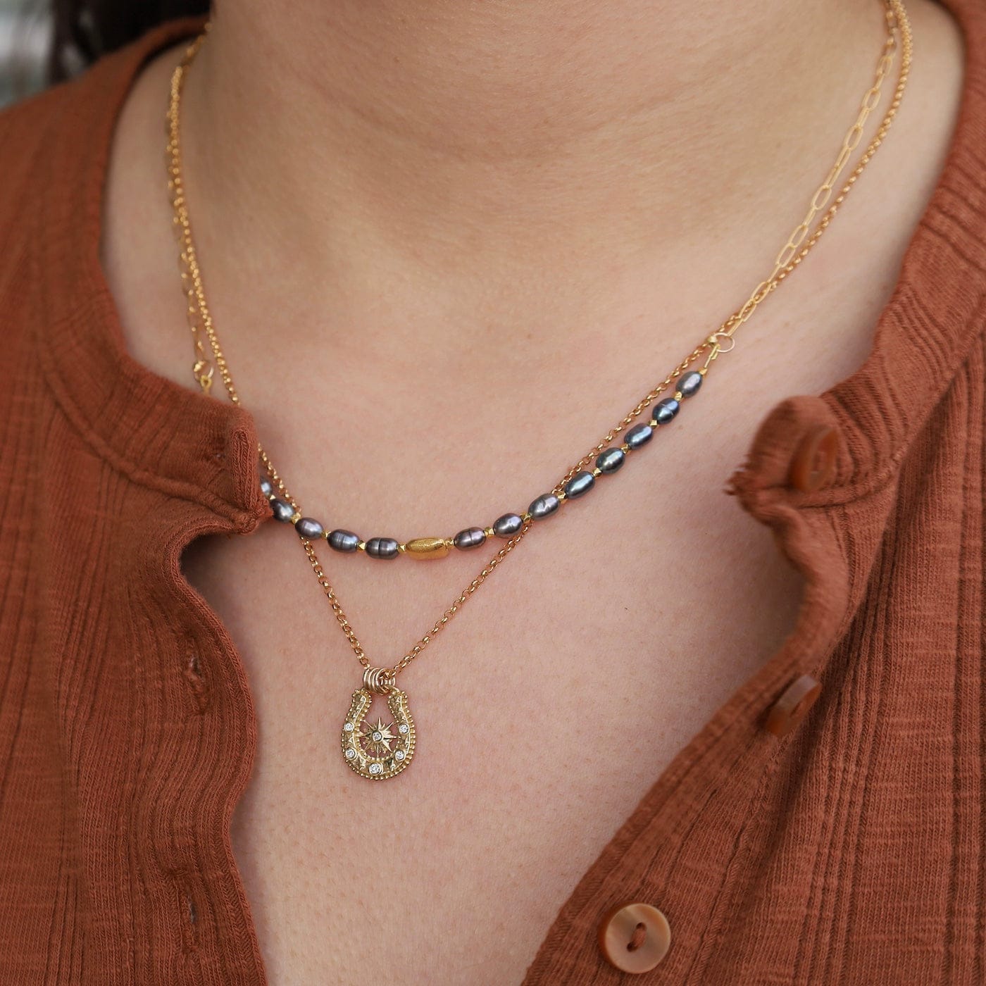 NKL-GF Peacock Pearl Echo Necklace