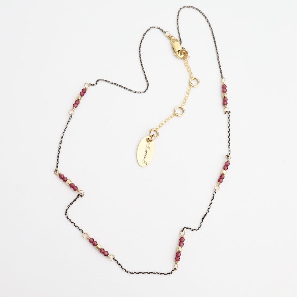 
                  
                    NKL-GF Rhodolite Garnet Station Necklace
                  
                