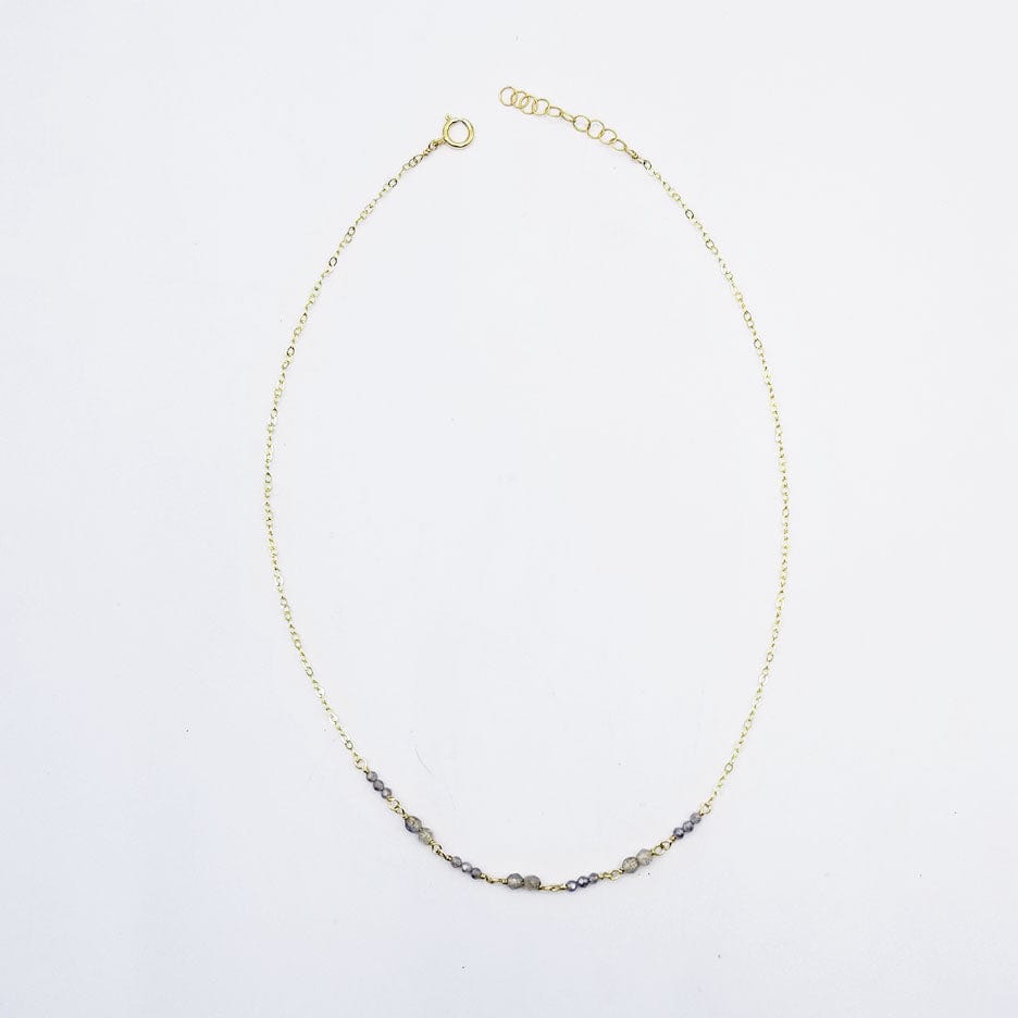 NKL-GF Short Labradorite Necklace