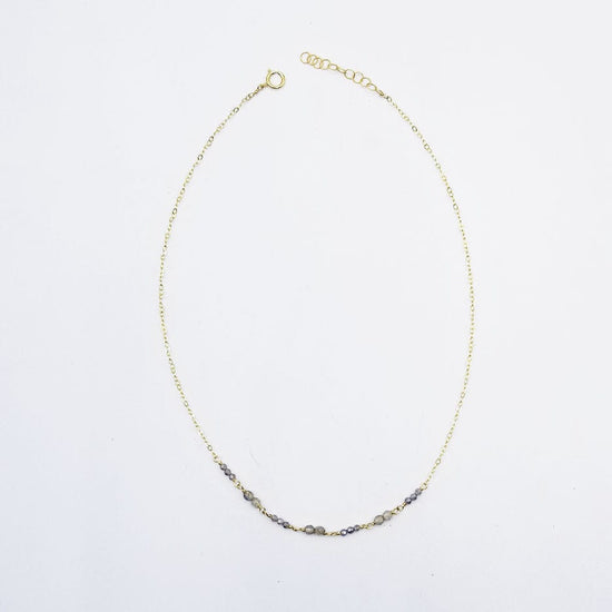 NKL-GF Short Labradorite Necklace