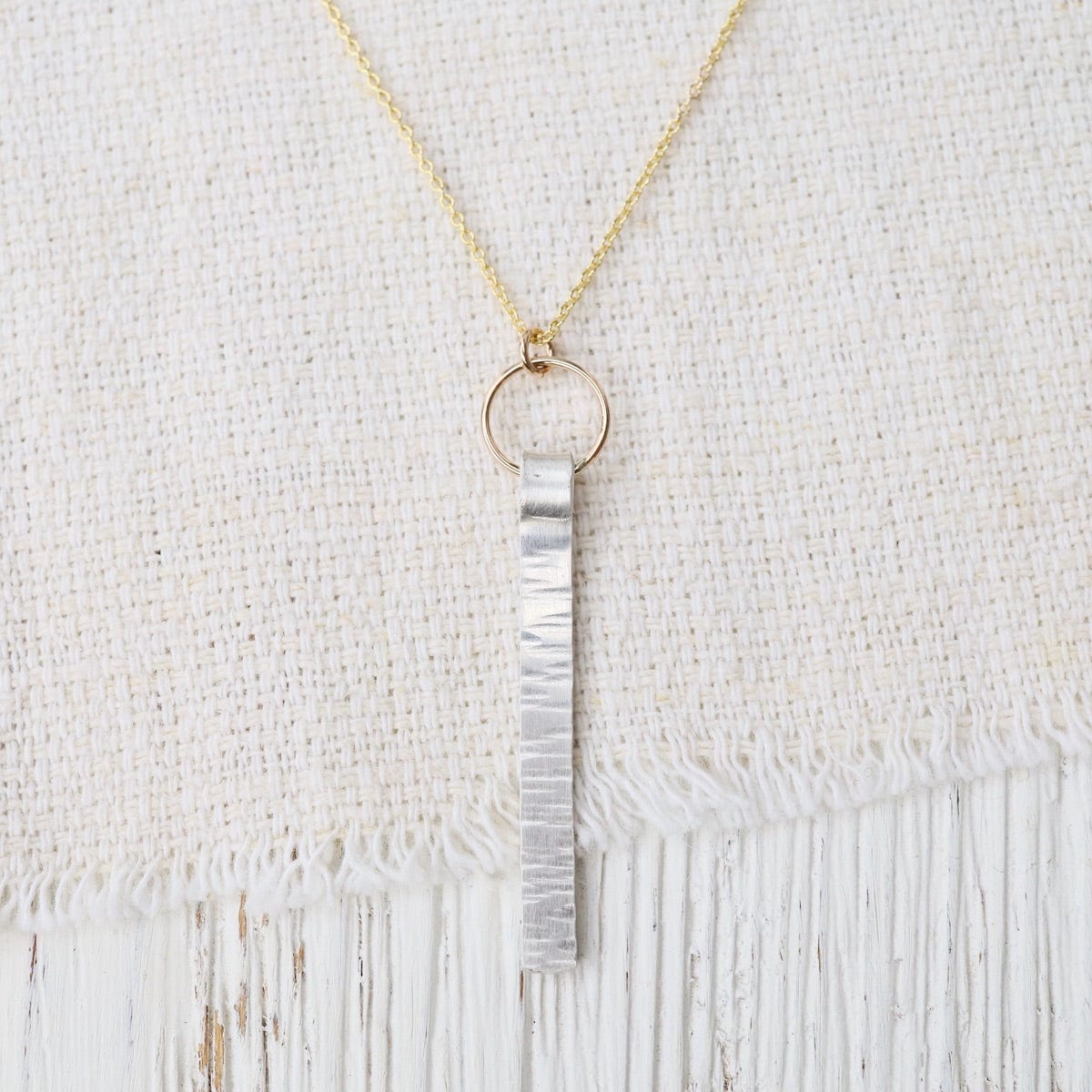 NKL-GF Silver Bar Necklace