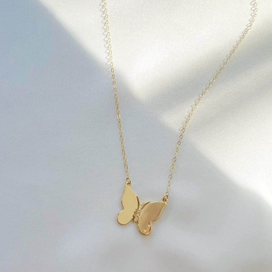 NKL-GF Social Butterfly Necklace Gold Filled