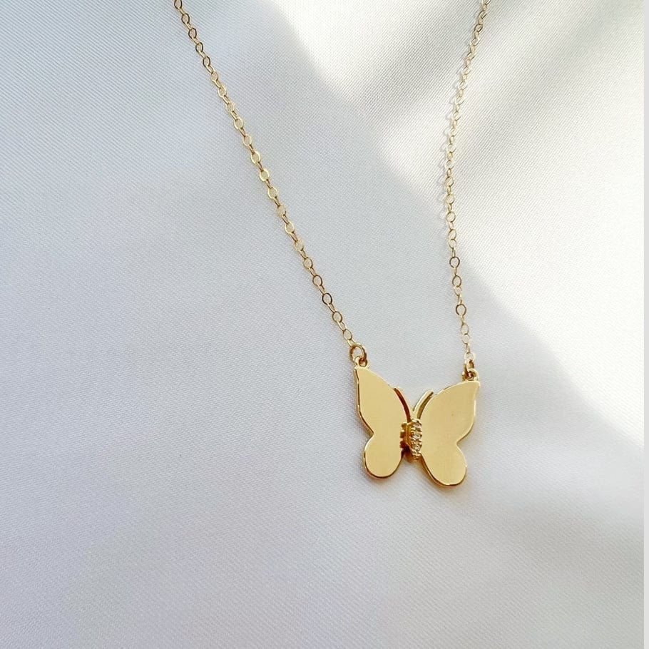 NKL-GF Social Butterfly Necklace Gold Filled