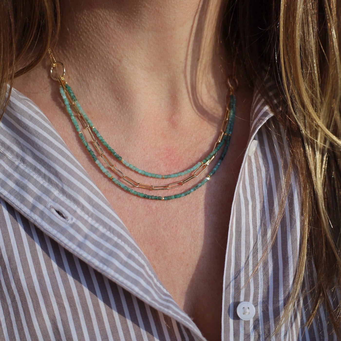 NKL-GF Solara Necklace with Emerald