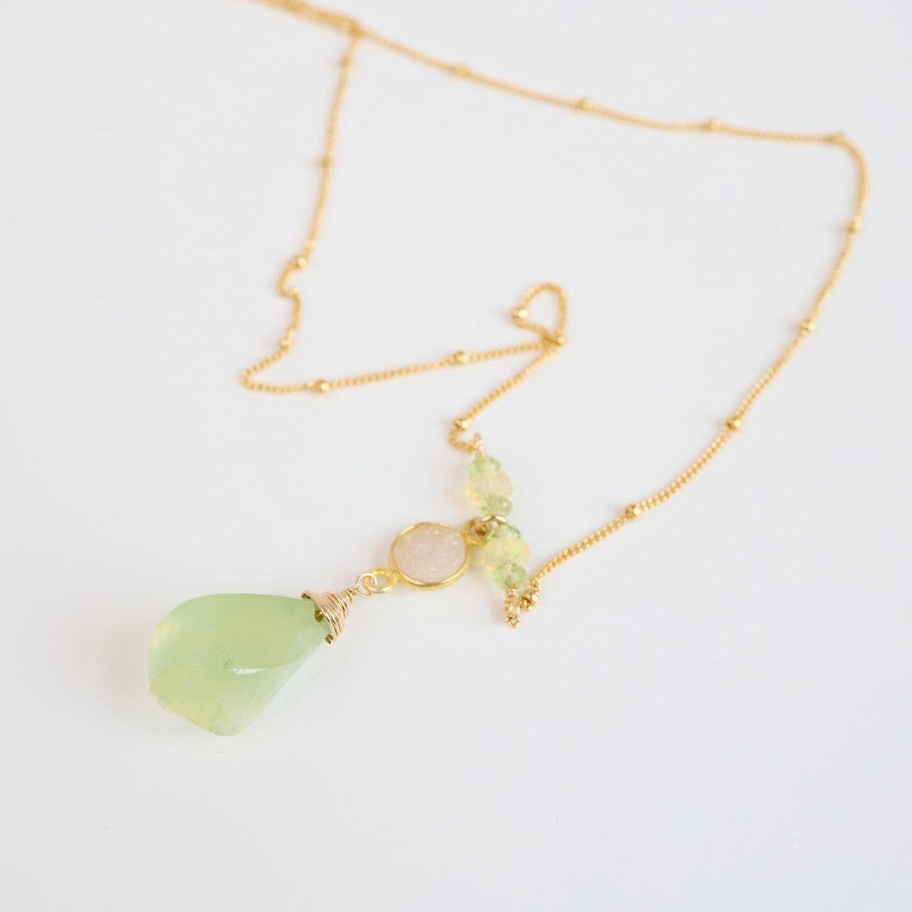 
                  
                    NKL-GF Spiral Prehnite Brio Necklace
                  
                