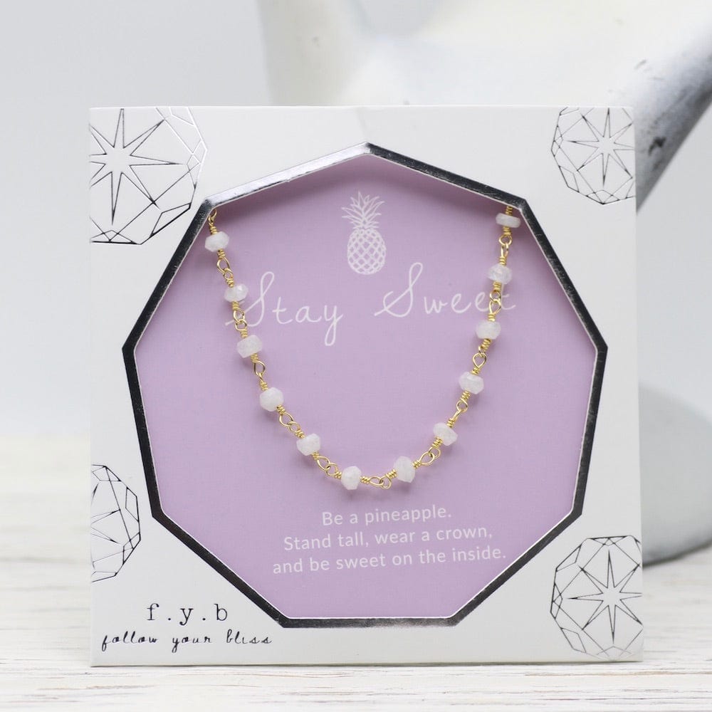 
                      
                        NKL-GF Stay Sweet ~ Wish Choker ~ Moonstone
                      
                    