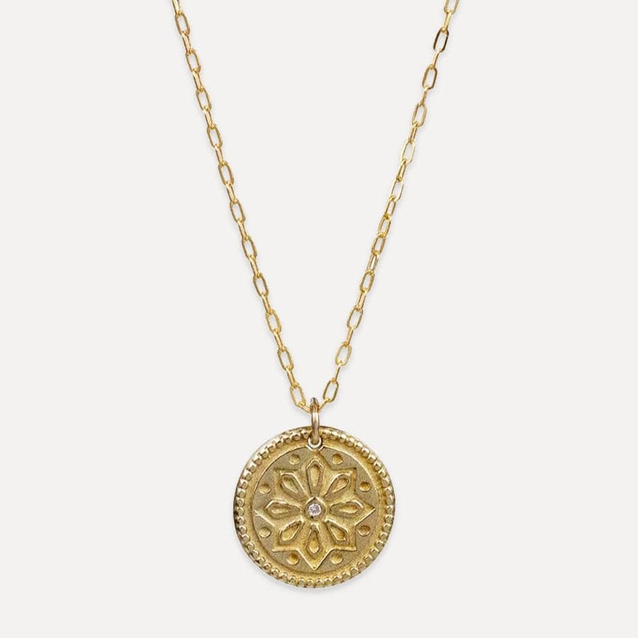 NKL-GF Sun Lotus Necklace Small "Be Resilient"