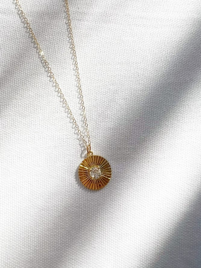 
                  
                    NKL-GF Sunburst Pendant Necklace Gold Filled
                  
                