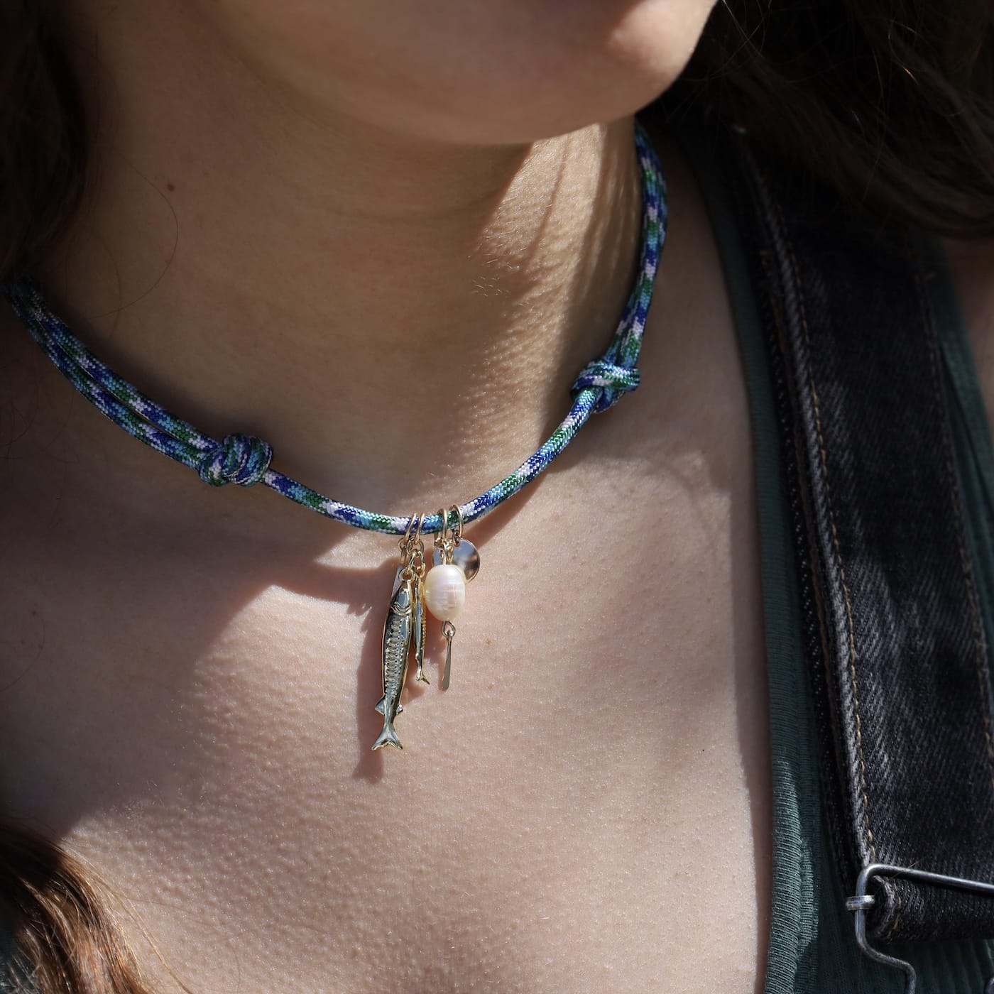 NKL-GF Tackle Box Necklace in Pacific Ocean