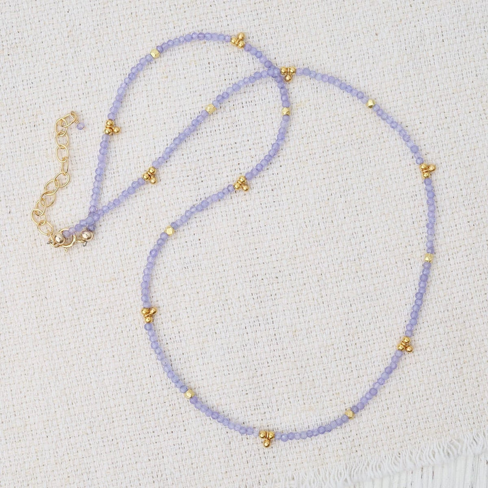 
                  
                    NKL-GF Tanzanite Tiny Gold Filled Ball Charms Necklace
                  
                