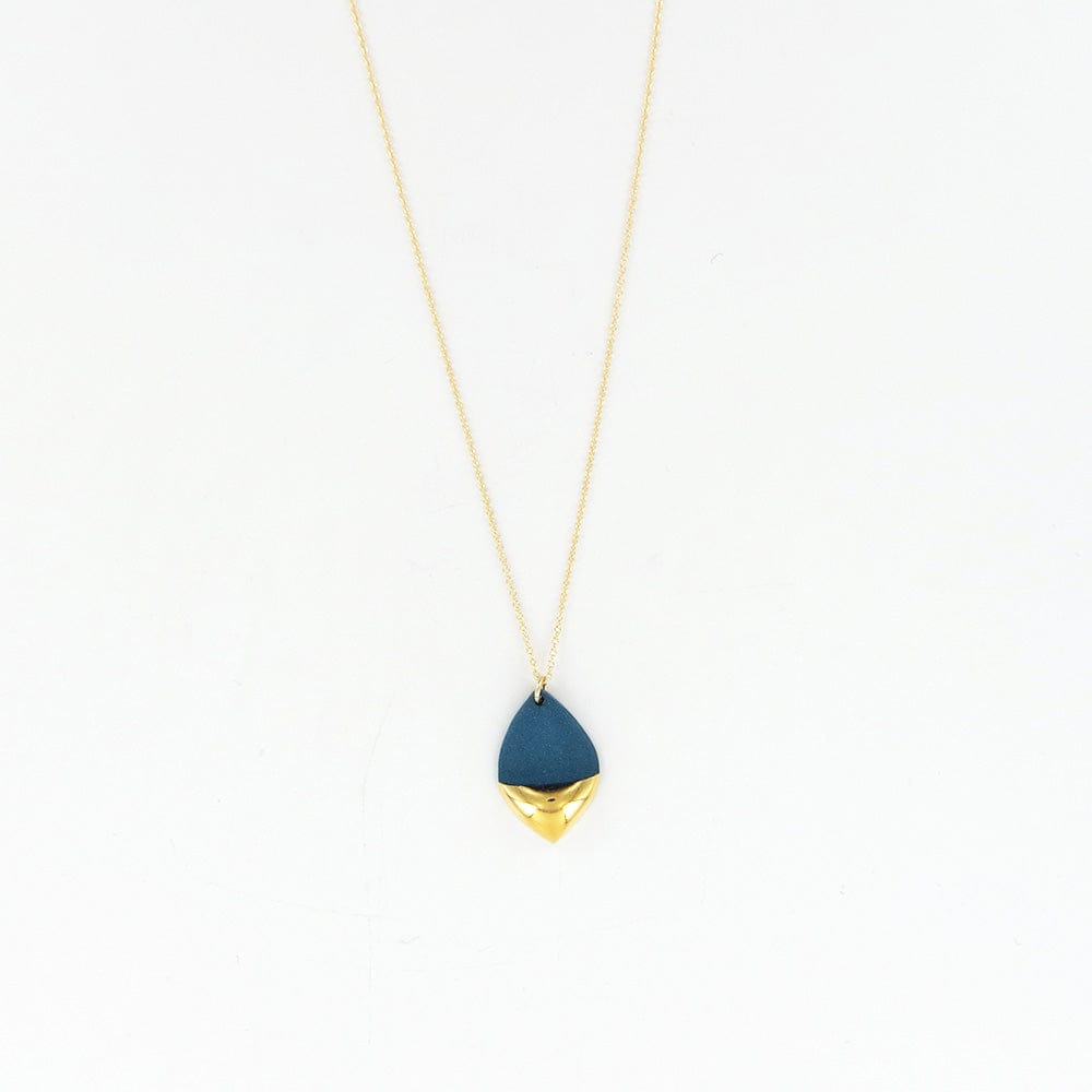 
                      
                        NKL-GF Teal Gold Dipped Marquise Necklace
                      
                    