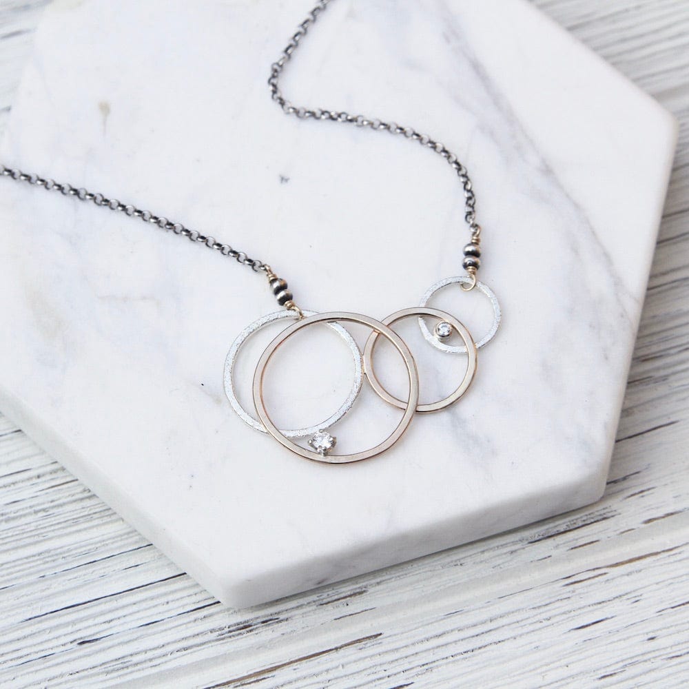 NKL-GF Texture Circles Necklace