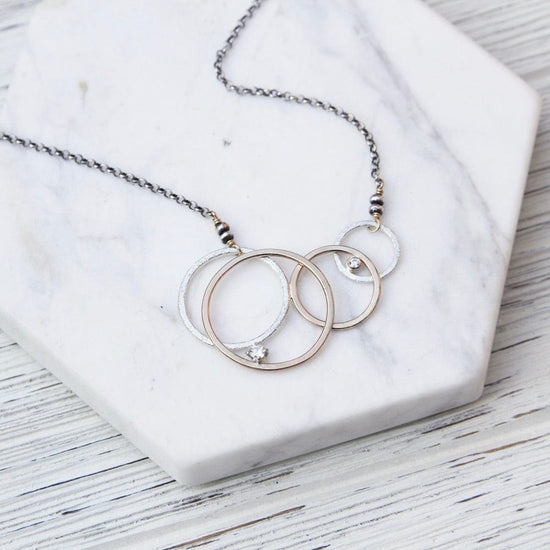 NKL-GF Texture Circles Necklace
