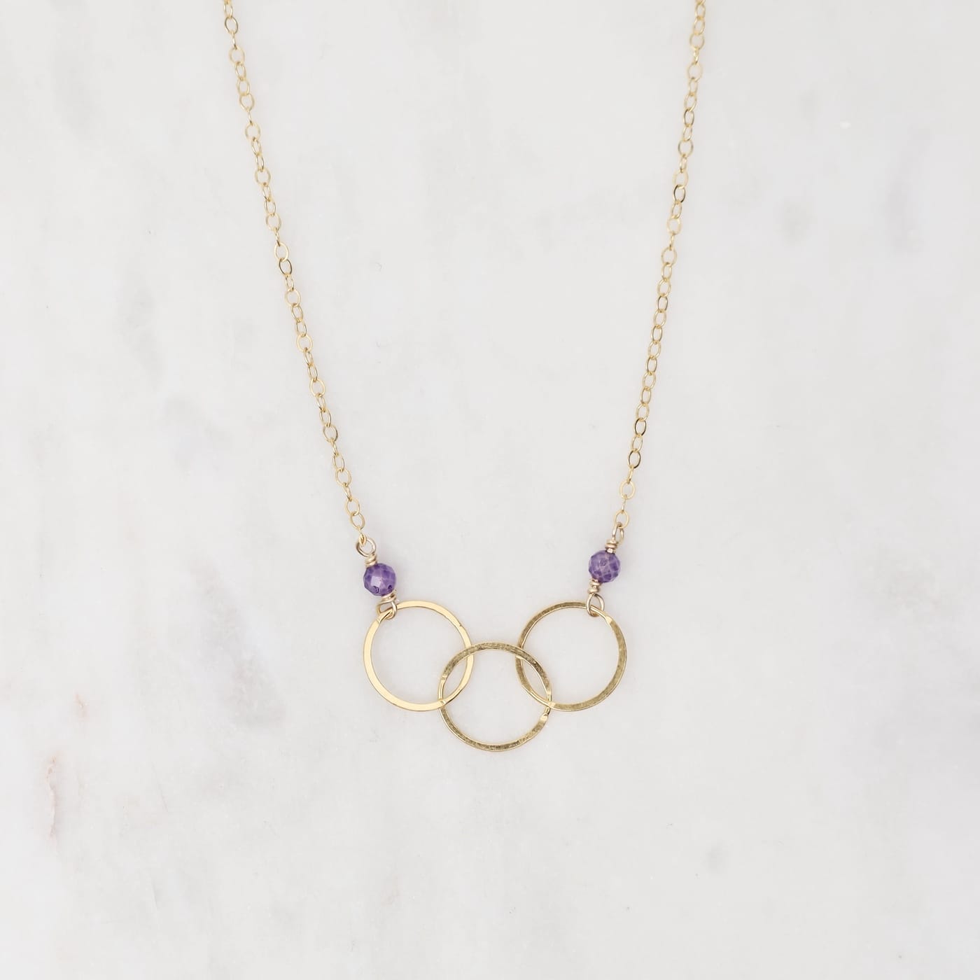 NKL-GF Three Circle Link Nkl Amethyst