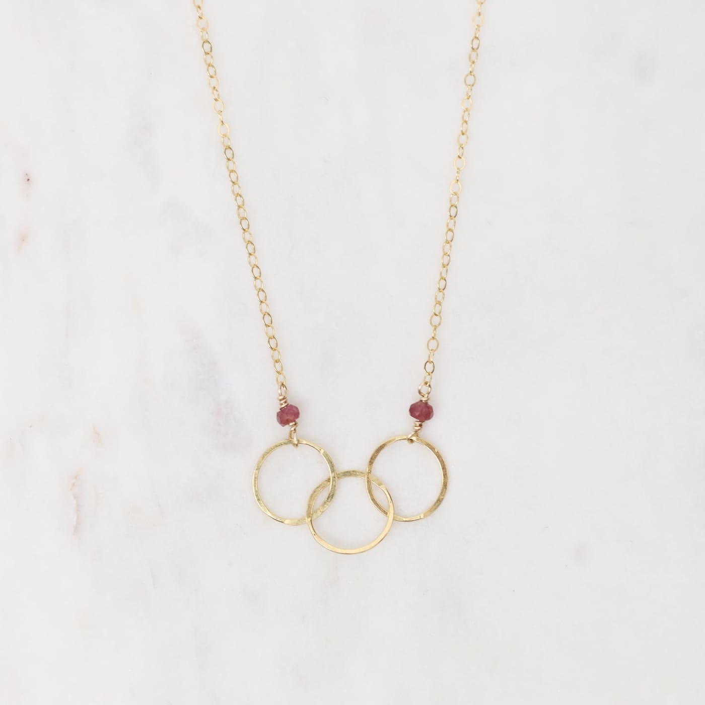 NKL-GF Three Circle Link Nkl Ruby