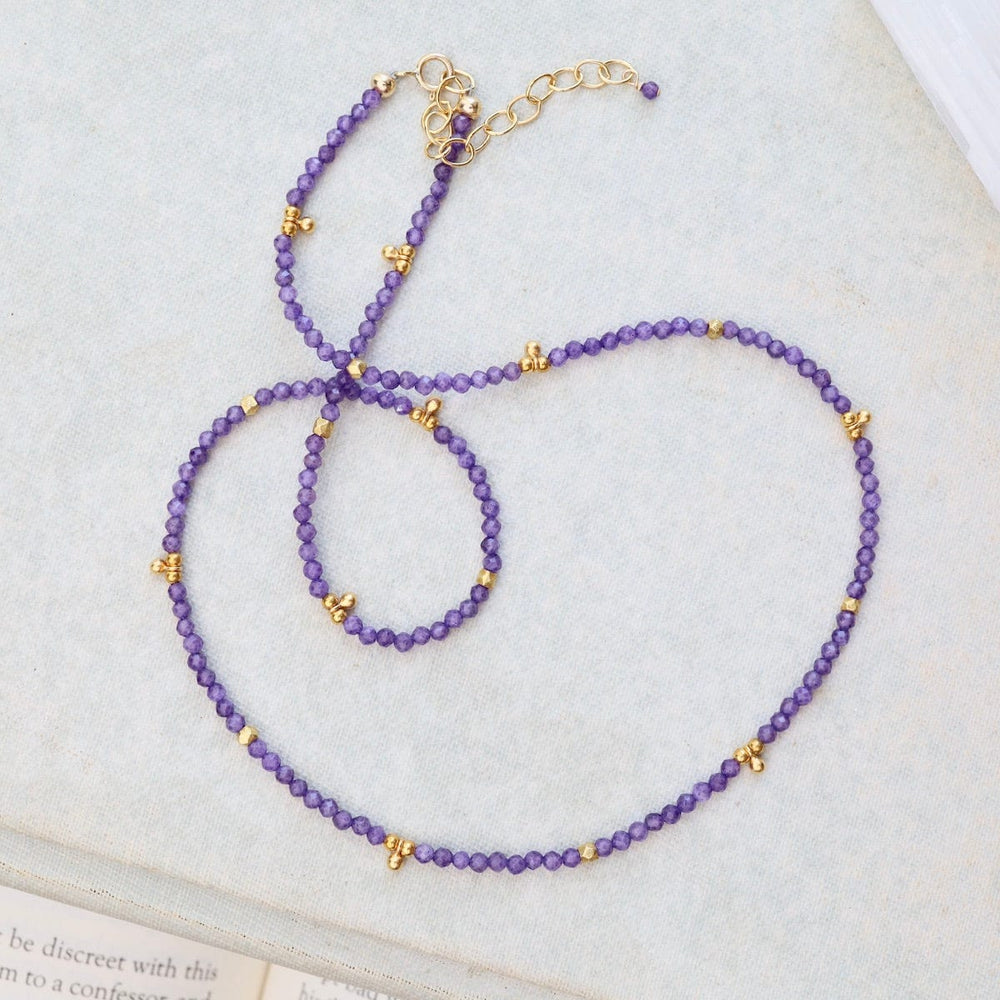 
                      
                        NKL-GF Tiny Ball Charm Necklace in Amethyst
                      
                    