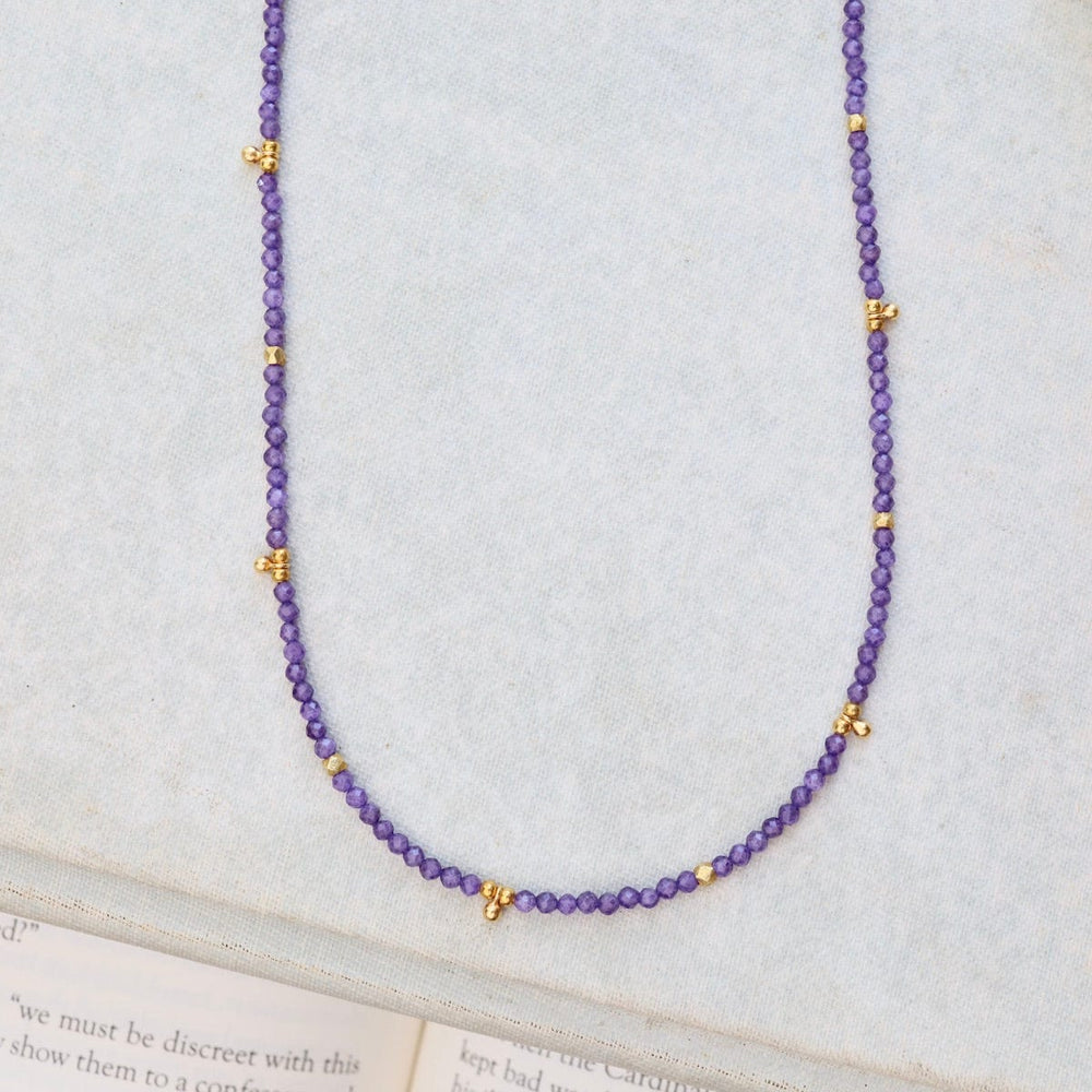 
                      
                        NKL-GF Tiny Ball Charm Necklace in Amethyst
                      
                    