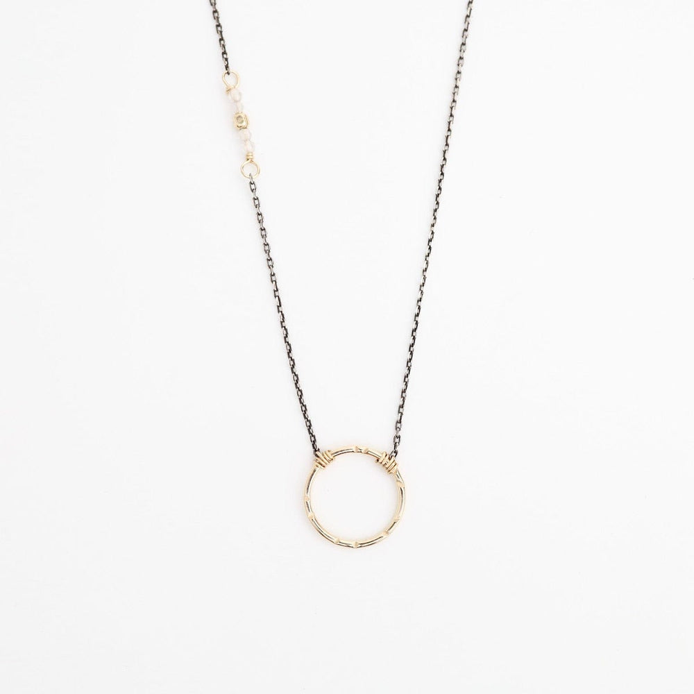 
                      
                        NKL-GF Tiny Circle with Moonstone Accent Necklace
                      
                    