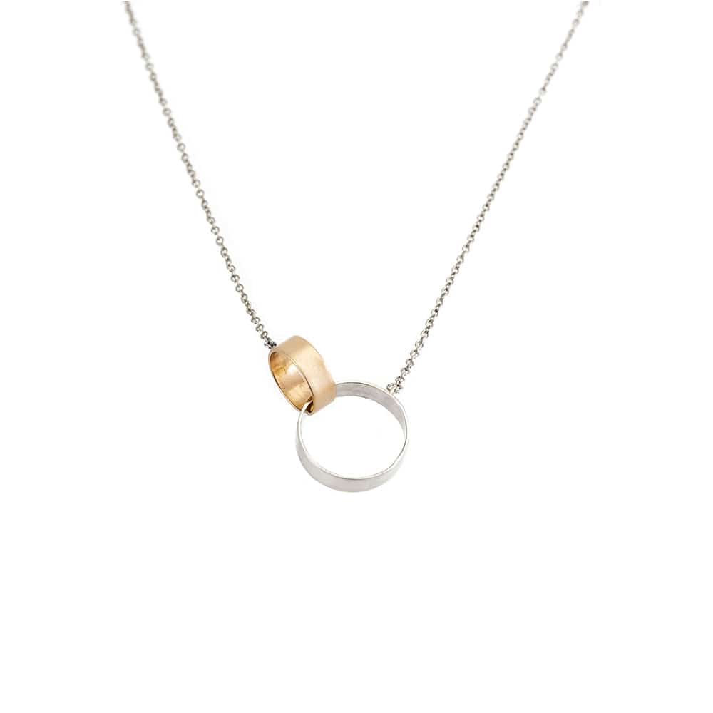 NKL-GF Two-Tone Cylinder Necklace