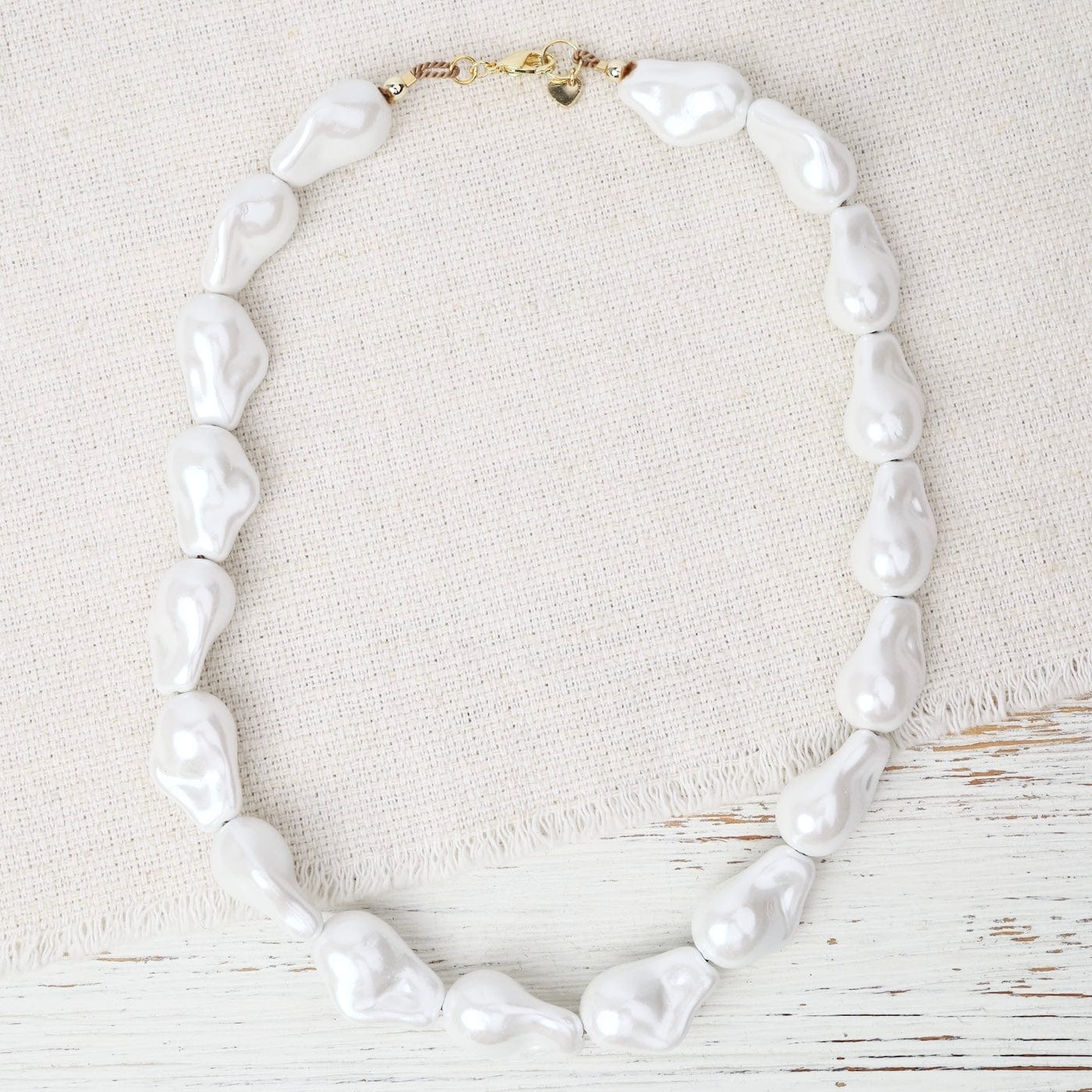 NKL-GF Whispering Dunes Shell Pearl Necklace