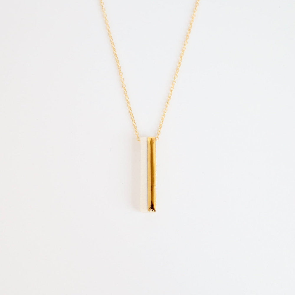 NKL-GF White Bar 2 Necklace