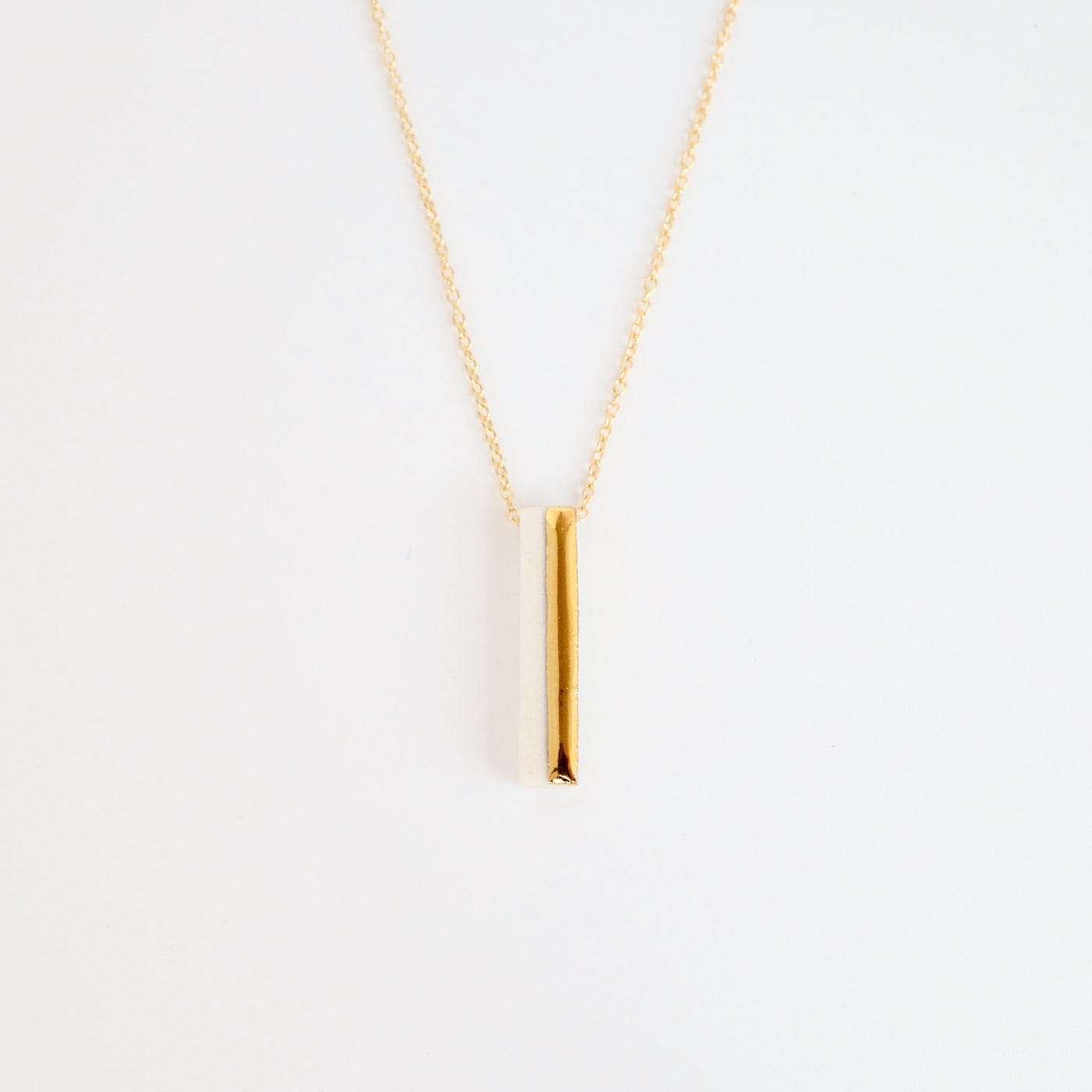 NKL-GF White Bar 2 Necklace