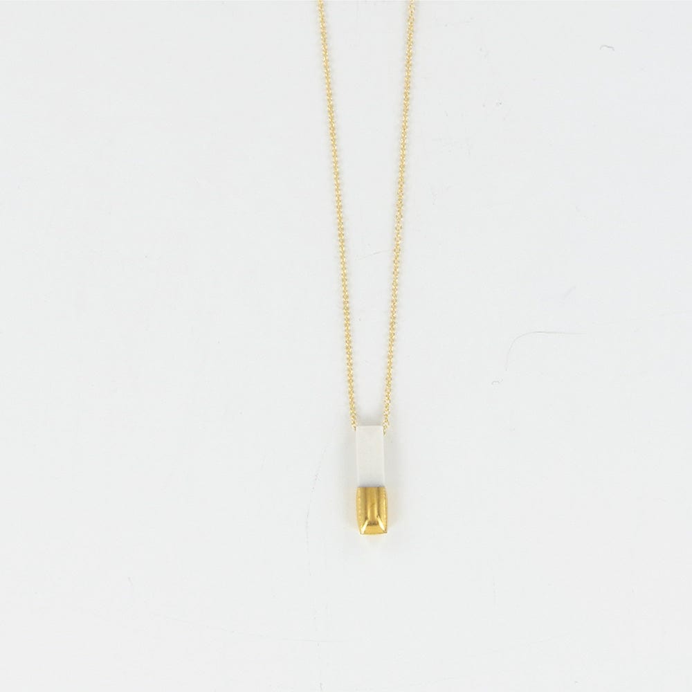 
                      
                        NKL-GF White Gold Dipped Bar Necklace
                      
                    