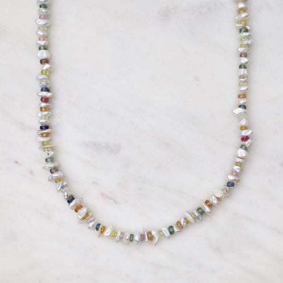 J.B. Star Multicolor Sapphire Heart Necklace, 3735/001 | Eiseman Jewels