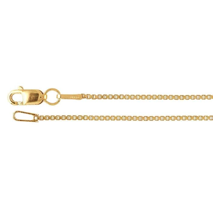 NKL-GF Yellow Gold-Filled 1mm Venetian Box Chain Necklace