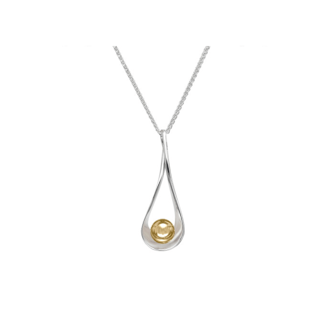 NKL Gold Ball Rendezvous Pendant Necklace