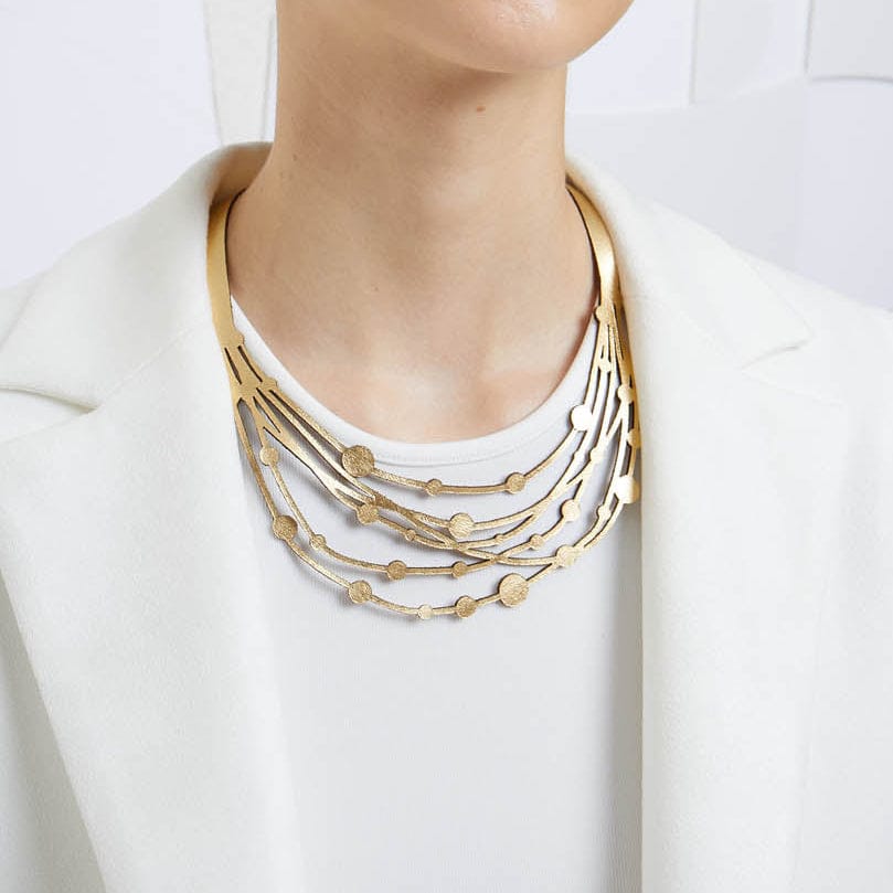 NKL Gold Victoria Threads Necklace