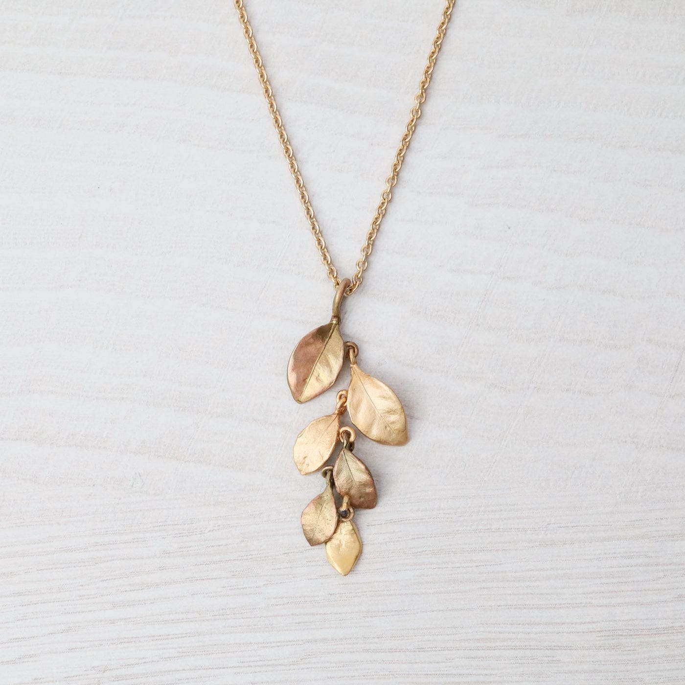 NKL Golden Autumn Long Pendant Necklace