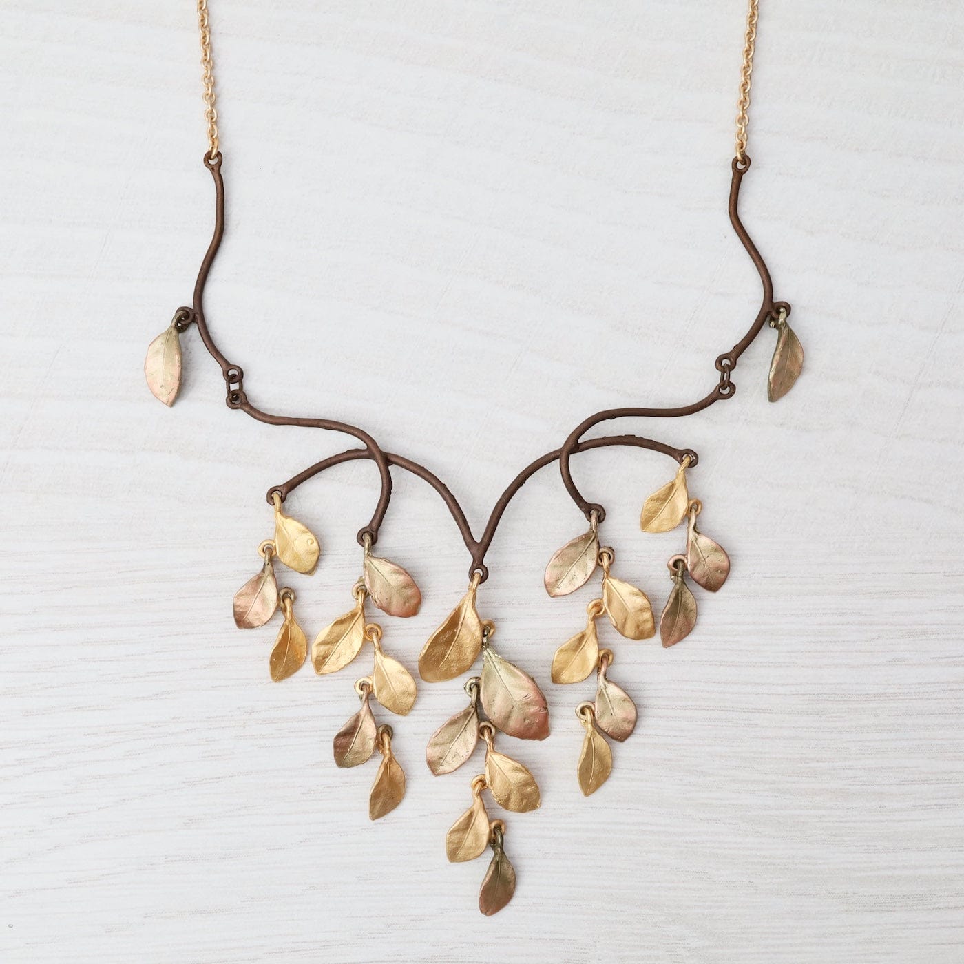 NKL Golden Autumn Statement Necklace