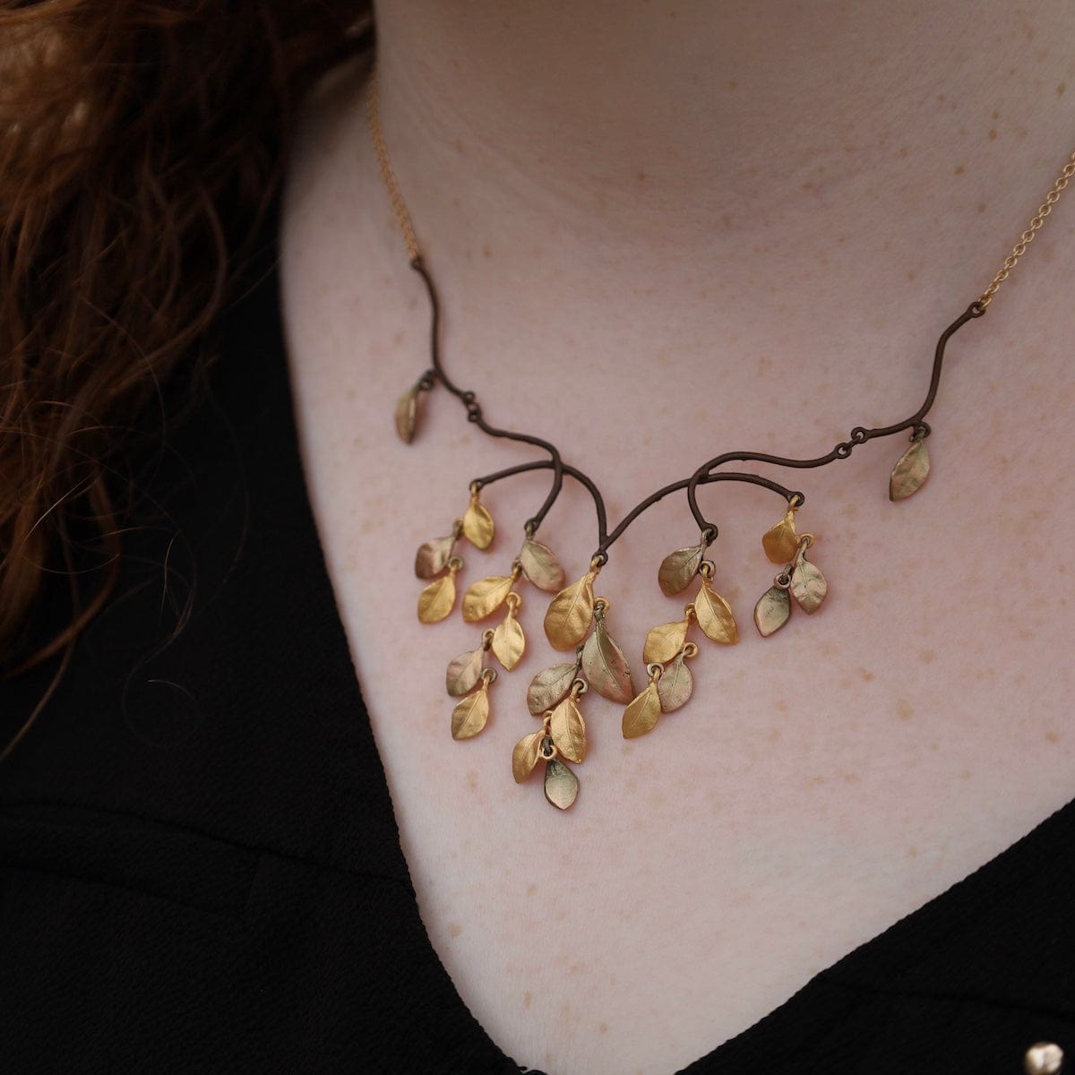 NKL Golden Autumn Statement Necklace