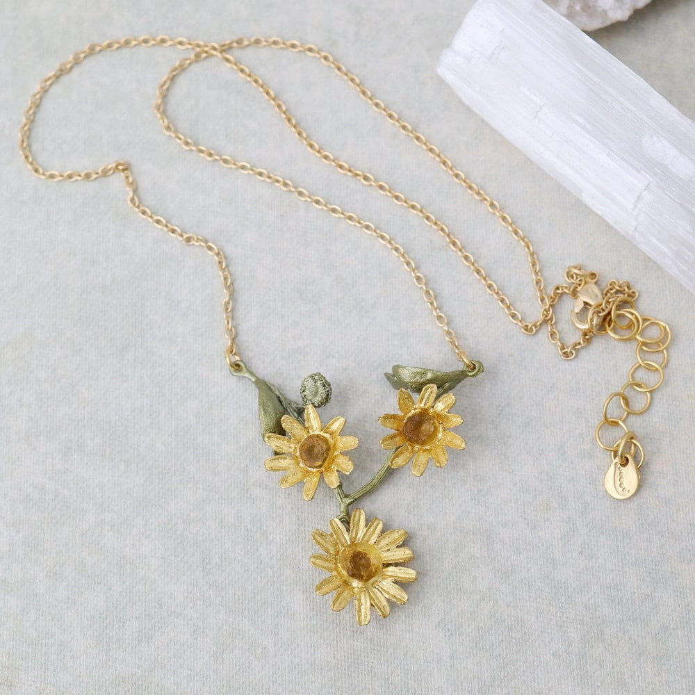 
                  
                    NKL Golden Daisy 3 Flower Necklace
                  
                