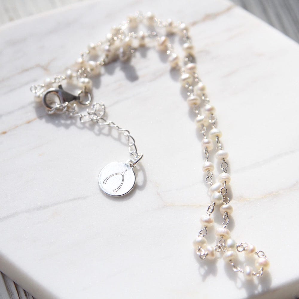 
                      
                        NKL Good Wishes ~ Silver Wish Choker ~ Pearl
                      
                    