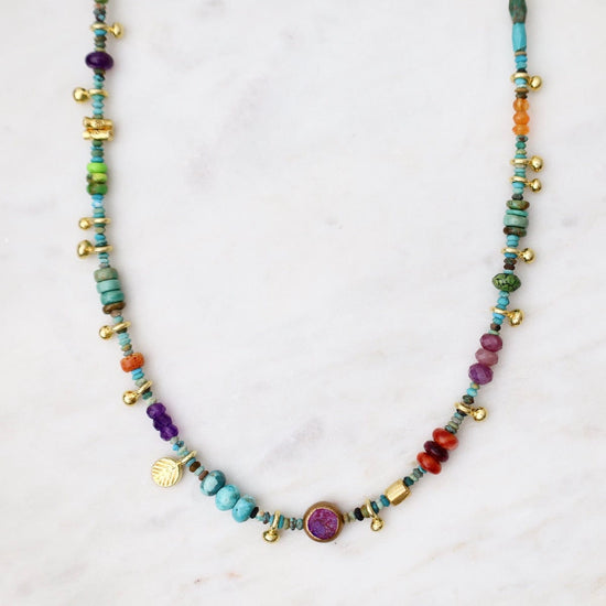 NKL-GPL 53 & Me Turquoise Necklace in Gold