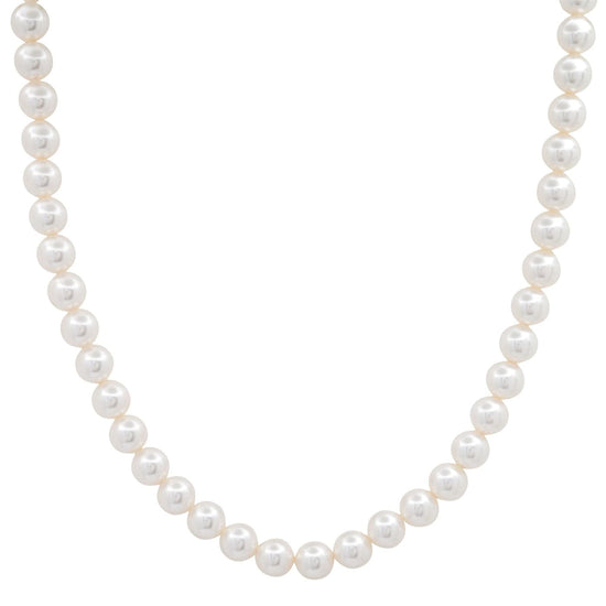 Buy Mahi with Swarovski Crystals White Pearl Gold Plated Necklace for Women  NL1104512G at Amazon.in