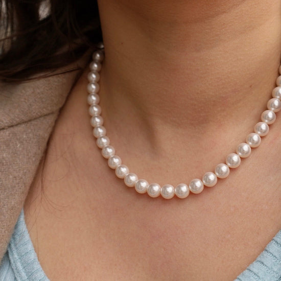 Monte-Carlo Hand-Woven Swarovski Pearl Necklace in Merlot | Shirley Ephraim  Fine Earth Jewelry